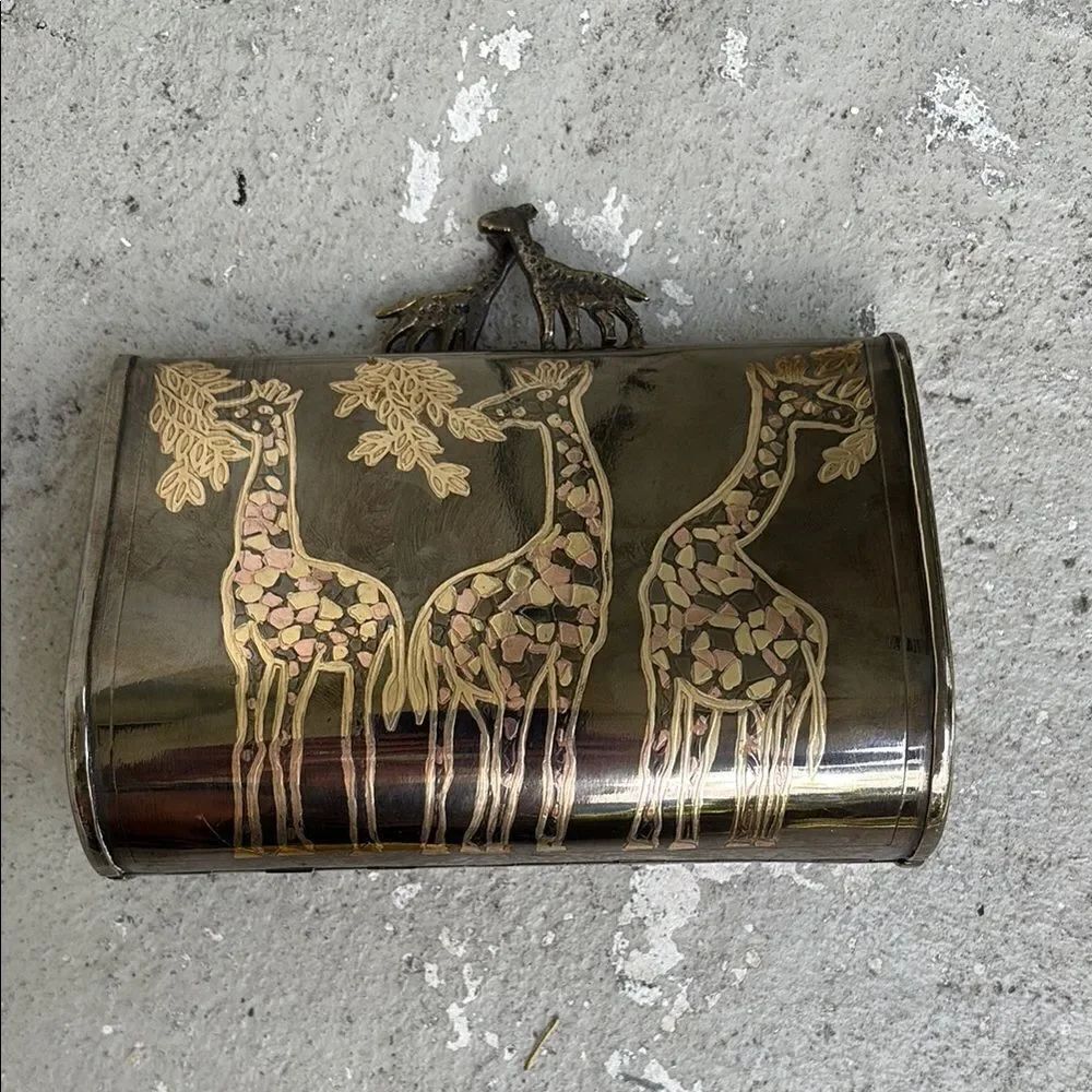 Vintage metal silver bag